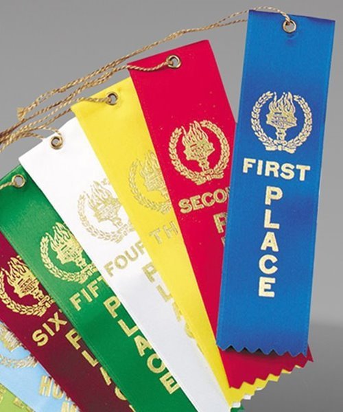 Stock Ribbon Awards with String
