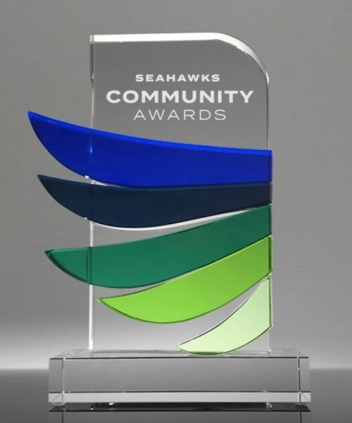 Seattle Seahawks Crystal Award