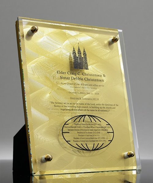 Employee Spotlight Gold Award Plaque